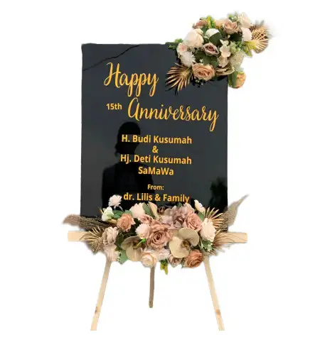 Papan Bunga Akrilik Cigandamekar